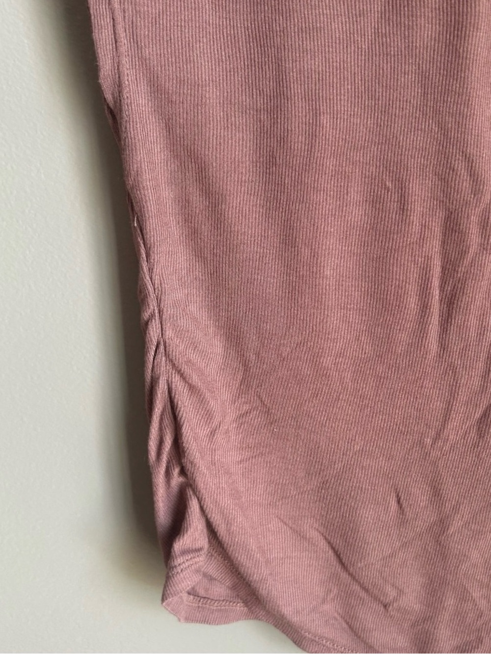 Free People Intimately Mauve Ruched Boatneck Muscle Tank Size S - Picture 6 of 10